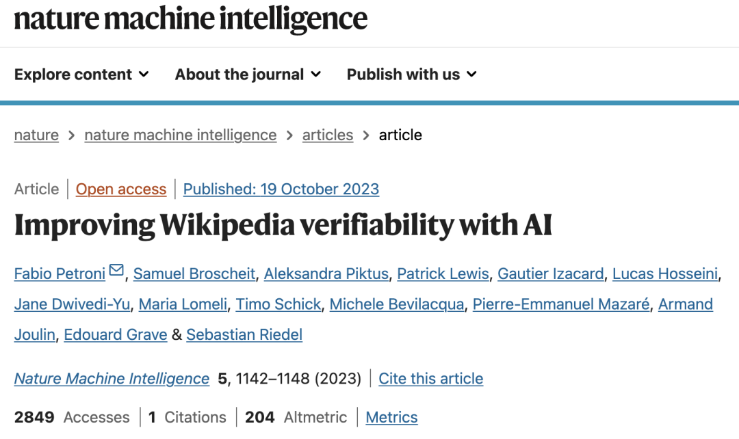 Improving Wikipedia verifiability with AI